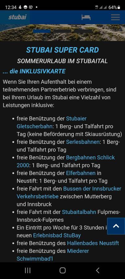 Ferienwohnung Robi Fulpmes Esterno foto
